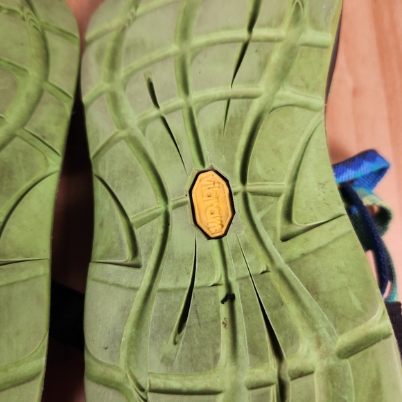 CHACO Sandals Womens 6 Blue Green Textile Strappy Outdoor Hiking Z/2 Shoe - Picture 5 of 13